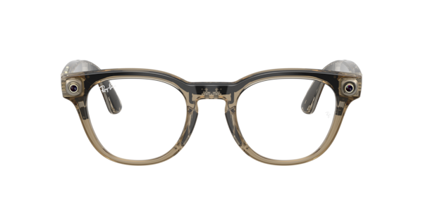 Ray-Ban Meta RW7002 Scriber Optics 8531 Men's Glasses Brown Size 49 - Blue Light Block Available