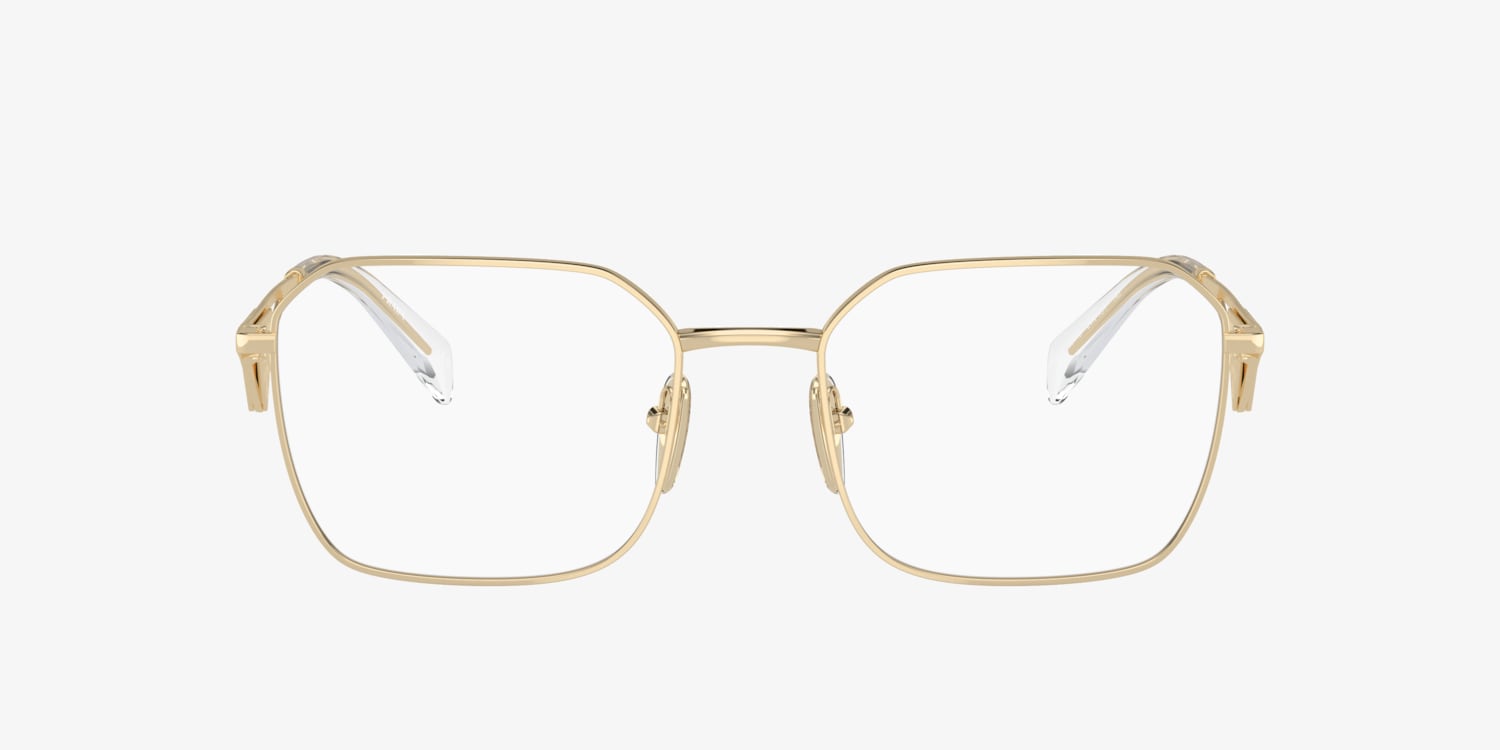 Prada PRA51V 1BC1O1 Women Silver Square Eyeglasses Authentic NEW Prada - PR B51V Eyeglasses | Specs Collective main image 2