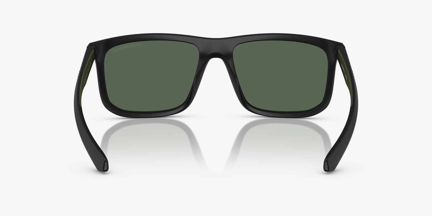 Emporio Armani EA4244U Sunglasses Green Acetate Rectangular Amazon.com: Emporio Armani EA4244U Universal Fit  main image 2