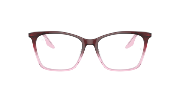 Ray-Ban Rb5422 Optics Eyeglasses Red & Pink Frame Clear Lenses Polarized 52-16