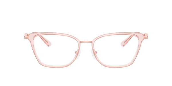 Michael Kors Women's Rectangle Eyeglasses, MK3102 - Pink Transparent
