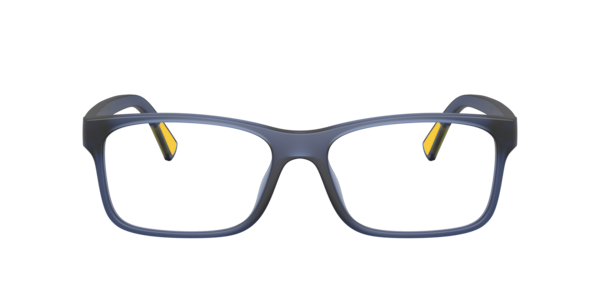 Polo Ralph Lauren Men's Rectangle Eyeglasses, PH2301U - Matte Transparent Navy