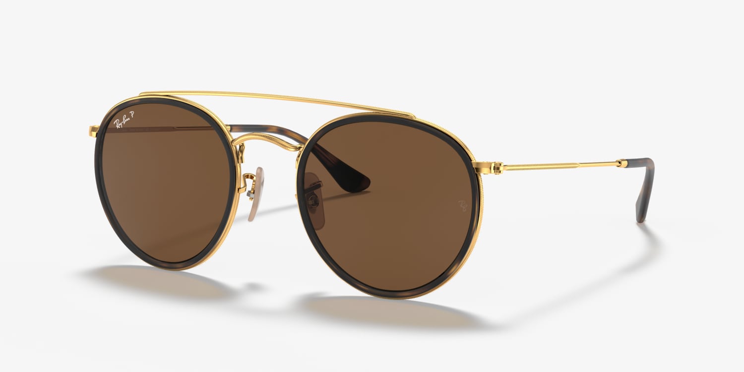 Ray-Ban RB3647N Round Double Bridge Sunglasses | LensCrafters