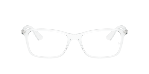 Ray-Ban Rb7047 Optics Eyeglasses Transparent Frame Clear Lenses Polarized 54-17