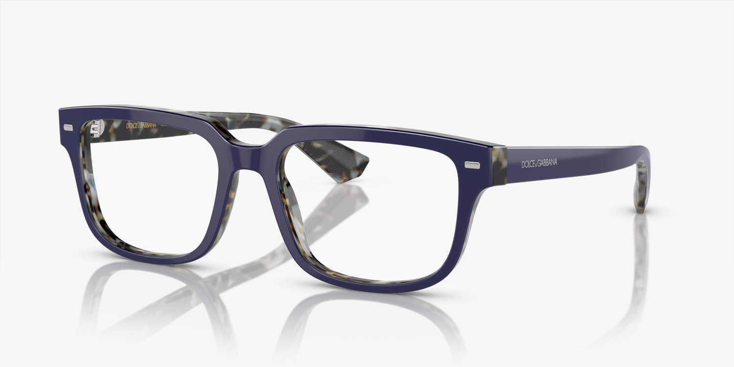 Dolce & Gabbana Prescription Blue Glasses NEW Dolce & Gabbana DG3252F 3048 Mens Blue On Crystal  main image 4