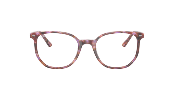 Ray-Ban Elliot Optics Eyeglasses Brown & Violet Havana Frame Clear Lenses Polarized 48-19