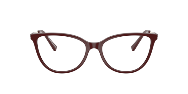 Armani Exchange Women's Cat Eye Eyeglasses, AX3128 - Shiny Bordeaux
