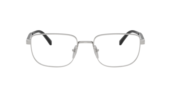 Prada PR B51V 1BC1O1 Men's Glasses Silver Size 55 - Free Lenses - Blue Light Block Available