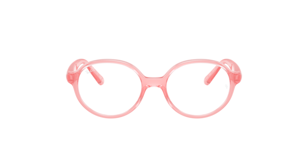 Ray-Ban Rb1905 Optics Kids Bio-based Eyeglasses Transparent Light Pink Frame Clear Lenses Polarized 42-15