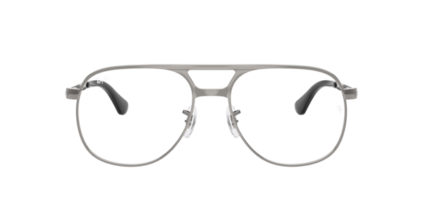 Ray-Ban Bill Max Optics Eyeglasses Gunmetal Frame Transparent Lenses Polarized 54-17