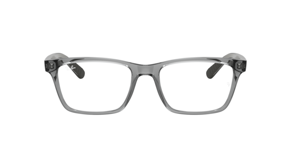 Ray-Ban Rb7025 Optics Eyeglasses Dark Grey Frame Clear Lenses Polarized 53-17
