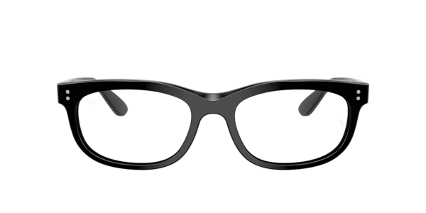 Ray-Ban Balorette Optics Eyeglasses Black Frame Clear Lenses Polarized 56-19
