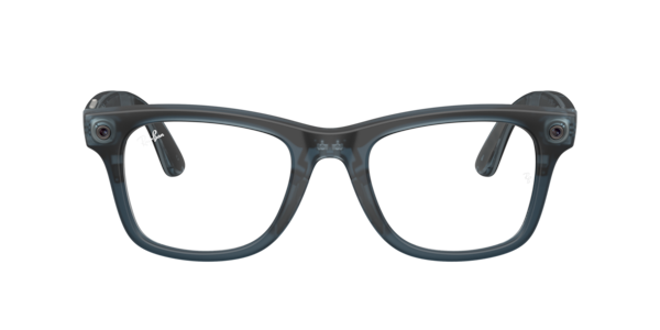 (gen 3) Ray-Ban Meta Wayfarer Optics Trasparent Ocean Blue Frame Demo Lens Lenses AI Glasses