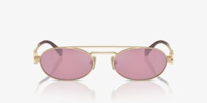 MIUMIU サングラス ベージュラインストーン54-15 7BJ-2N1 MIUMIU