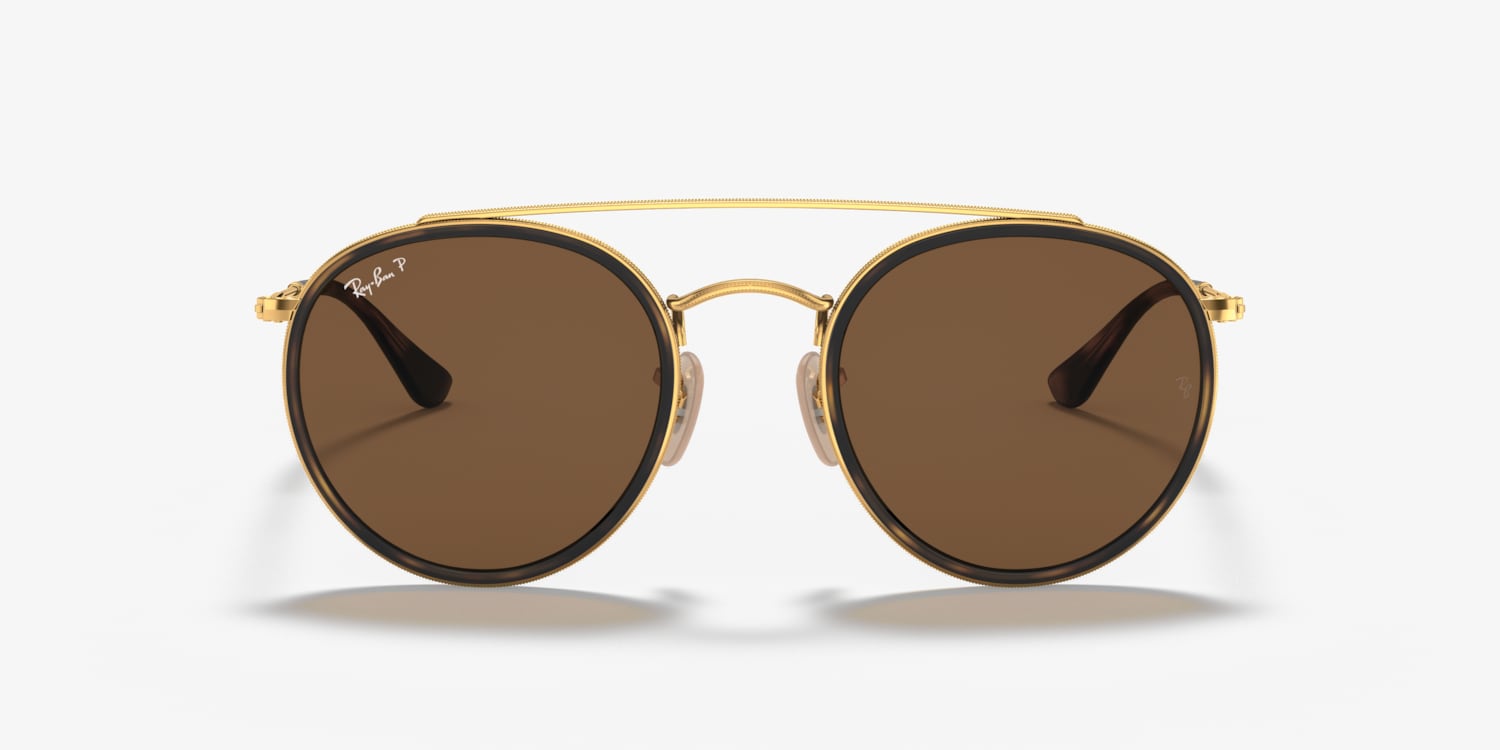 Ray-Ban RB3647N Round Double Bridge Sunglasses | LensCrafters