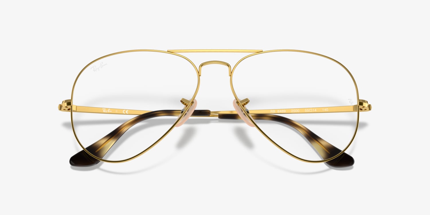 Ray-Ban RB6489 Aviator Optics Eyeglasses | LensCrafters