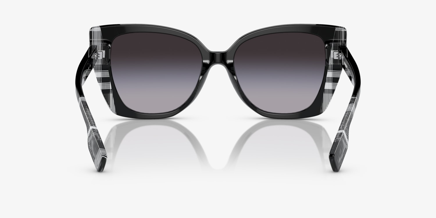 Burberry NWTs Meryl Shiny Black, White Sunglasses Burberry Meryl 4393 Sunglasses main image 3