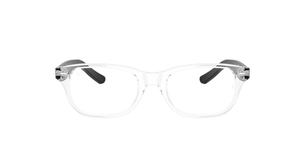 Ray-Ban Rb1555 Optics Kids Eyeglasses Black Frame Clear Lenses Polarized 48-16