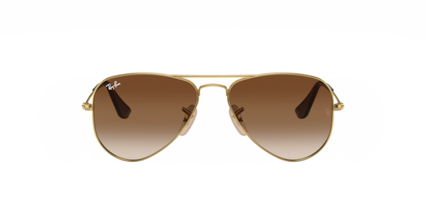 Ray-Ban Jr. Kids Sunglasses, RJ9506S Aviator (ages 4-6) - GOLD/BROWN GRADIENT