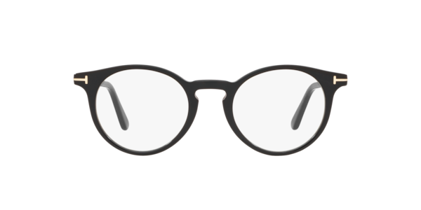 Tom Ford TR001034 Unisex Round Eyeglasses - Black