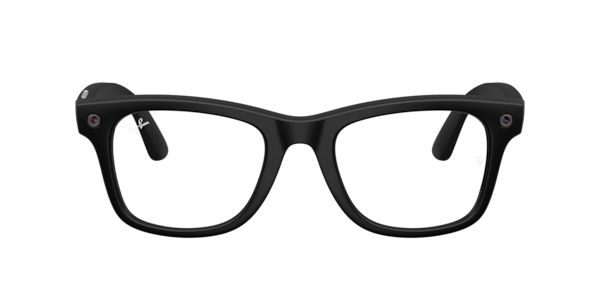 (gen 3) Ray-Ban Meta Wayfarer Black Frame Clear Lenses AI Glasses