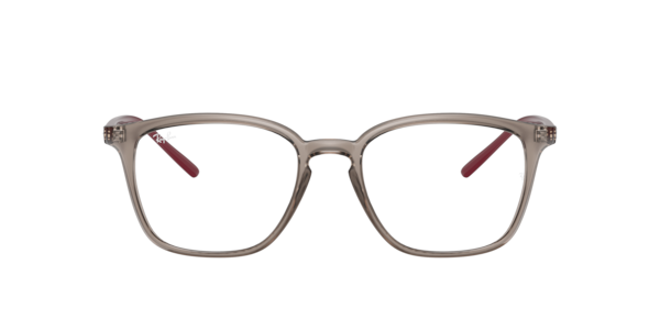 Ray-Ban Rb7185 Eyeglasses Bordeaux Frame Clear Lenses Polarized 52-18