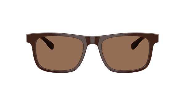 B by Brooks Brothers Rectangle Sunglasses BB5064U - Brown