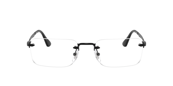 Persol Unisex Rectangle Eyeglasses, PO1030V - Black