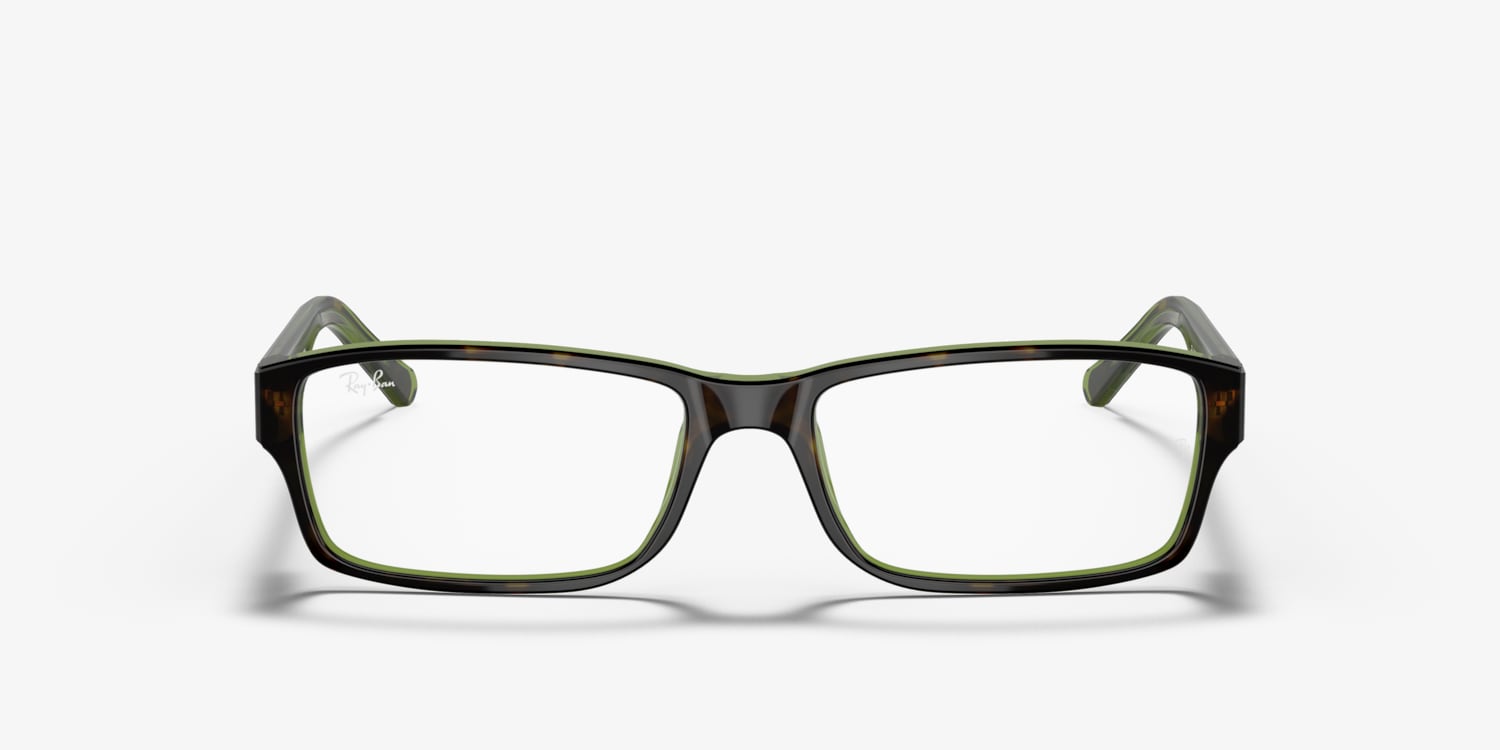 Ray-Ban Black Frame with Green Accents Glasses Ray-Ban main image 2