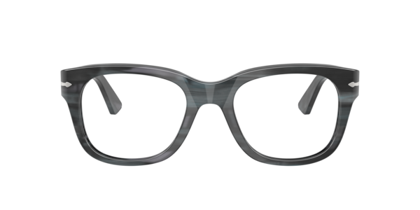 Persol PO3372V 1224 Men's Glasses Grey Size 53 - Free Lenses - Blue Light Block Available
