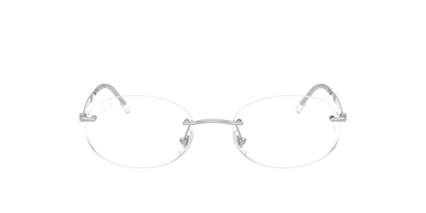 Ray-Ban RX3767V 2501 Men's Glasses Silver Size 50 - Blue Light Block Available
