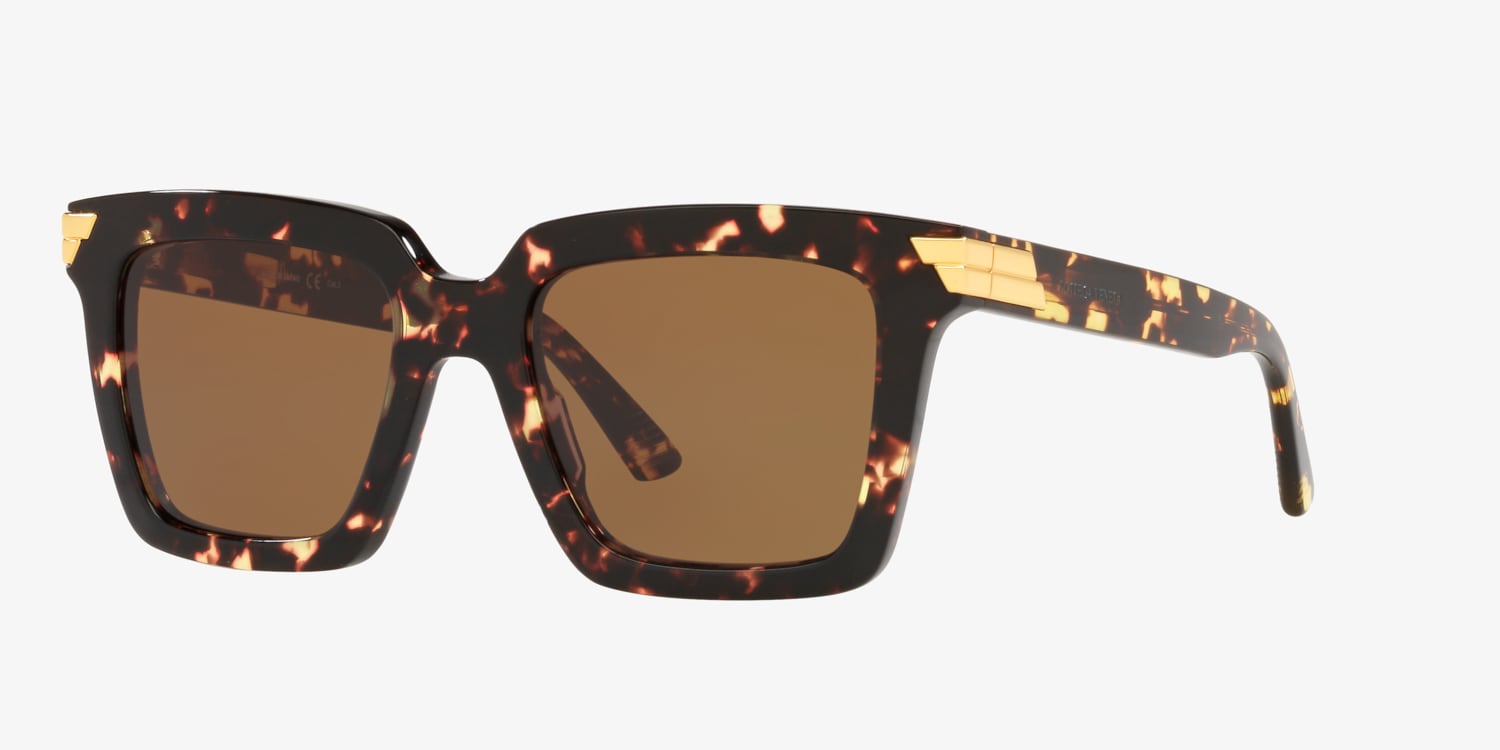 ?️ New Bottega Veneta BV1005S 005 Sunglasses - Beige Frame, Brown Lenses Bottega Veneta BV1005S Sunglasses | LensCrafters main image 4