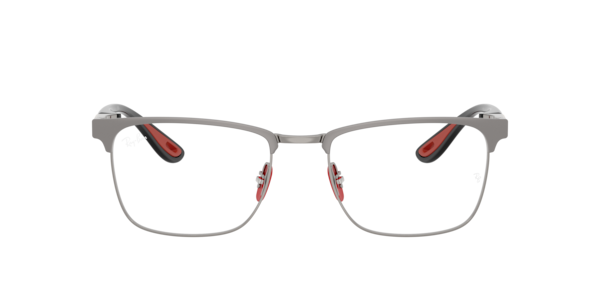 Ray-Ban Rb6621m Optics Scuderia Ferrari Collection Eyeglasses Black Frame Clear Lenses Polarized 54-19