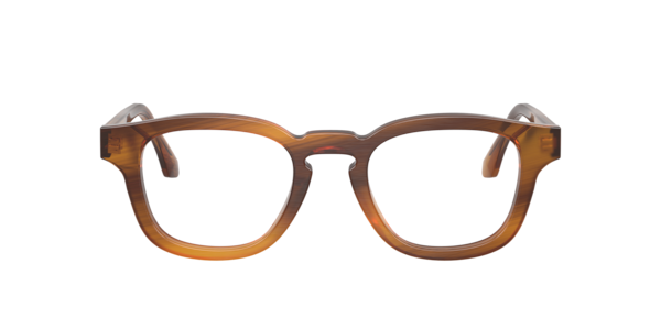 Giorgio Armani Unisex Pillow Eyeglasses, AR7291U - Striped Honey