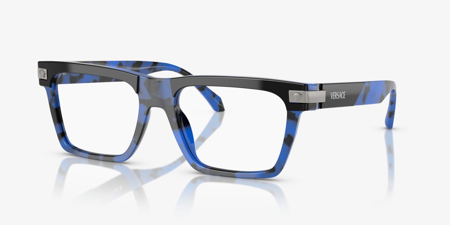 VERSACE✦グラデーション/リムレスサングラス/ラインストーン/クリアブルー Versace VE3354 Eyeglasses | LensCrafters