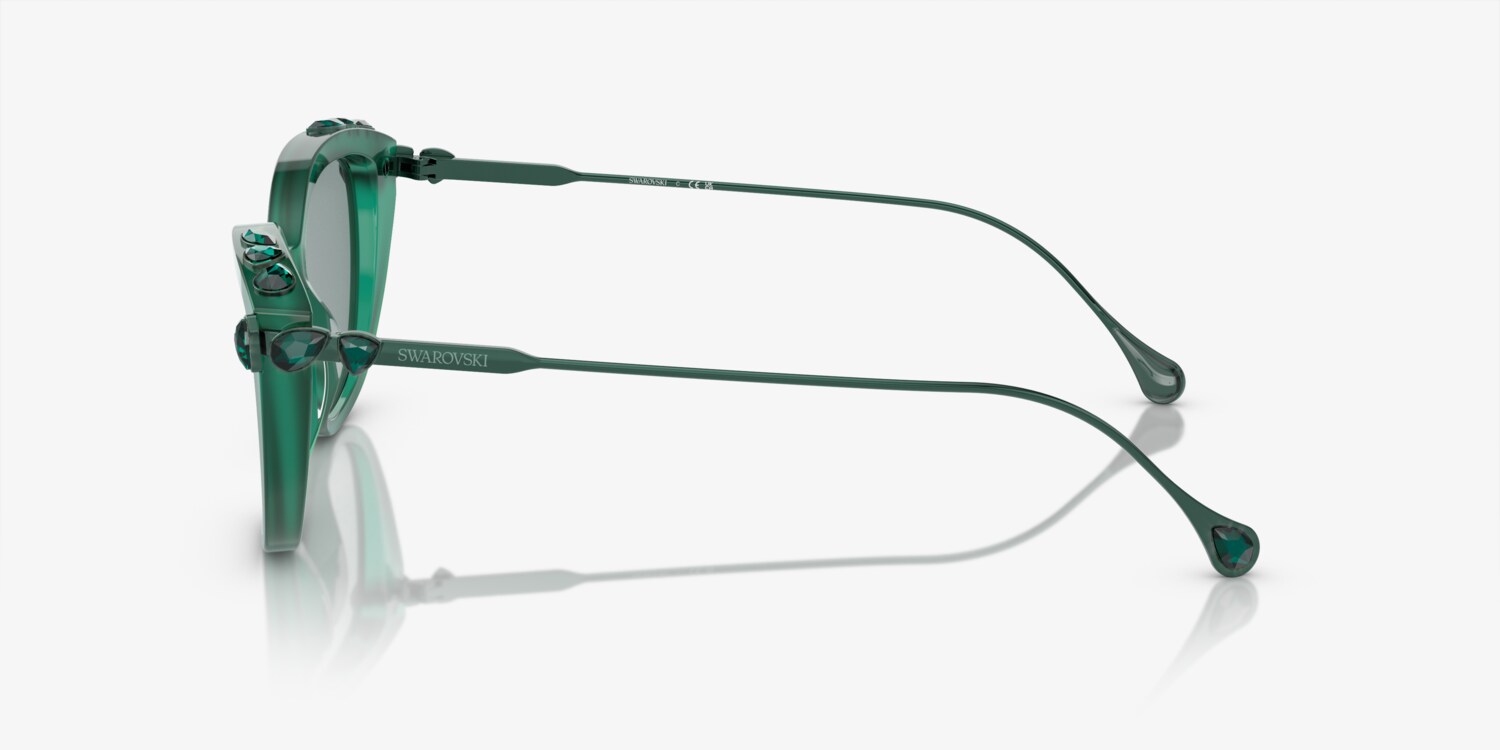 Swarovski Opal Green Women\'s Sunglasses (SK6010) Swarovski SK6010 Sunglasses 2003/1 Opal Green - eye-oo.com main image 4