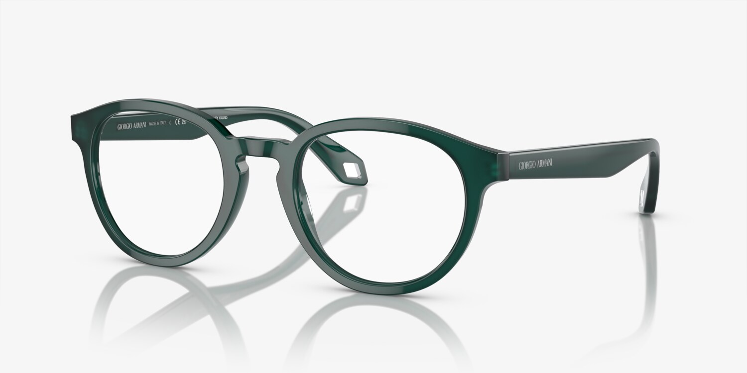 Giorgio Armani Green Tortious Shell Eye Glasses Frames Only Unisex Giorgio Armani 673 1069 – Vintage Frames Company main image 4