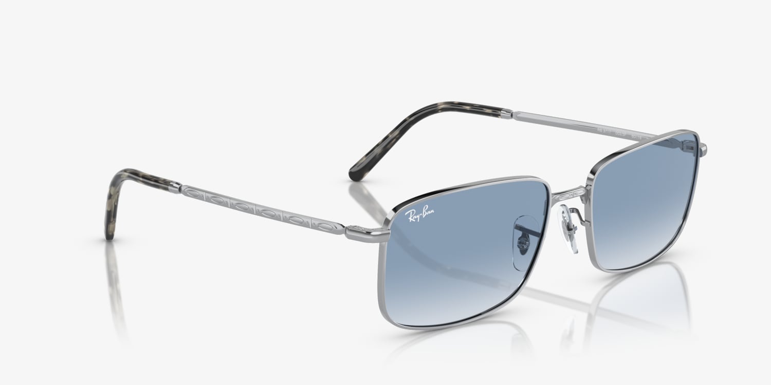Ray-Ban RB3717 -Gold metal frame and blue polarized lenses Ray-Ban RB 3717 002/B1 Sunglasses - US main image 4