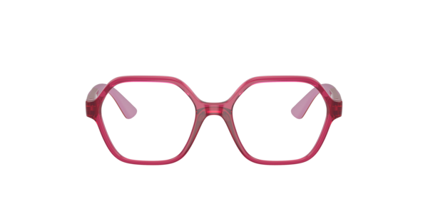 Vogue Eyewear Child Irregular Eyeglasses, VY2022 - Transparent Cherry