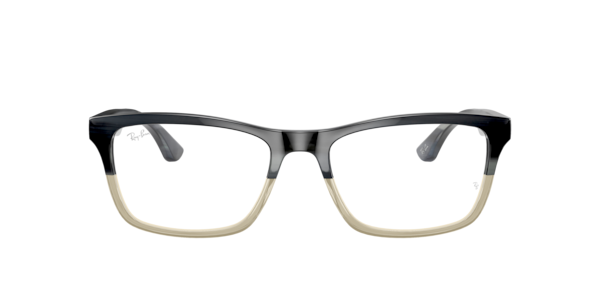 Ray-Ban Rb5279 Optics Eyeglasses Grey Horn Frame Clear Lenses Polarized 53-18