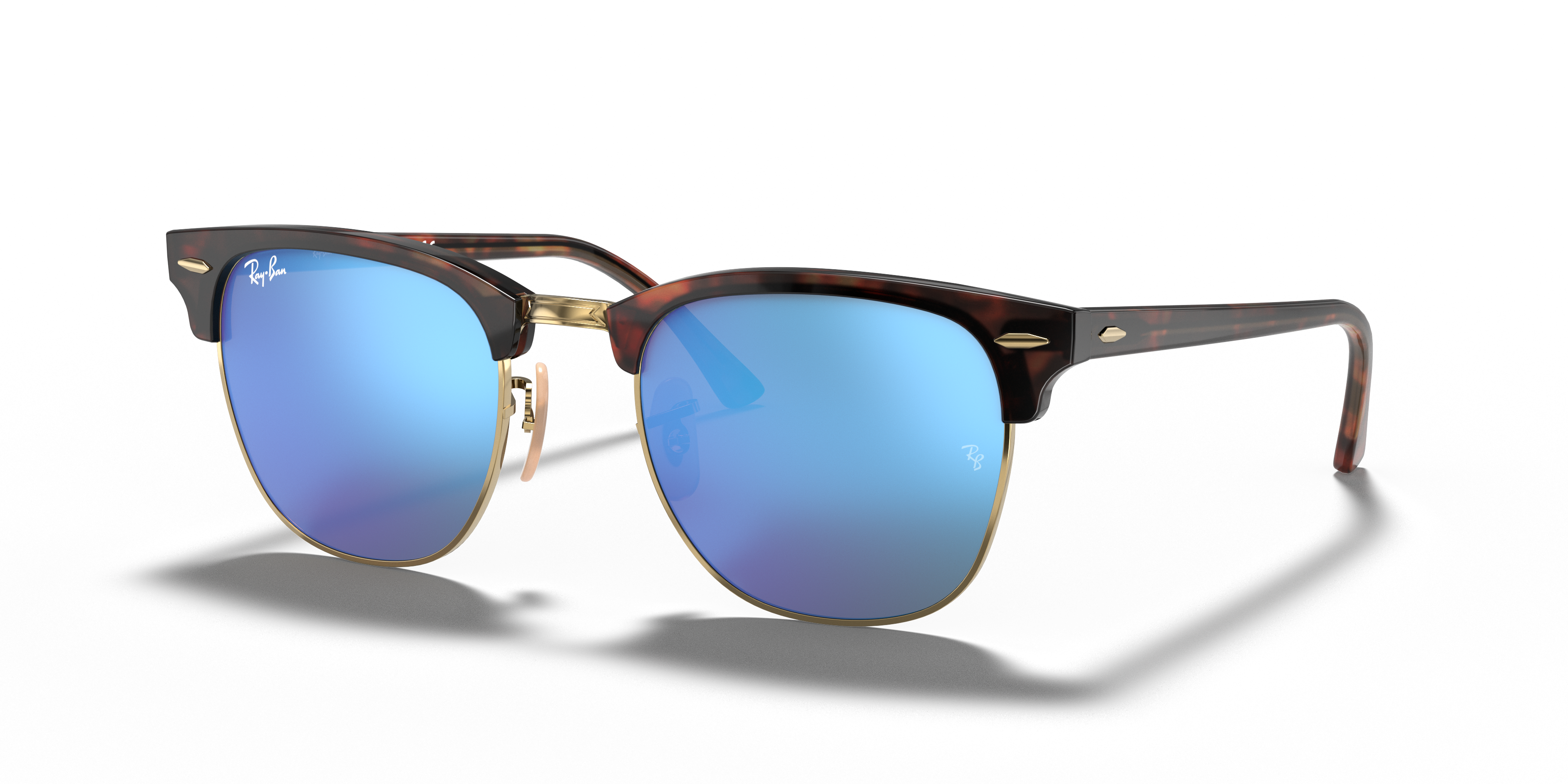 RB3016 Clubmaster Flash Lenses