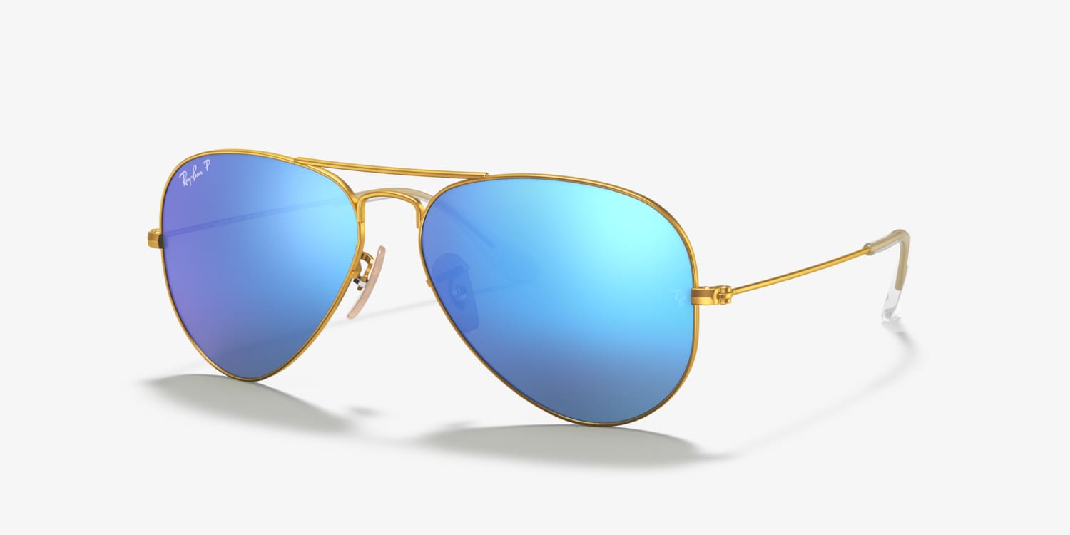 Ray ban sunglasses blue lens Ray-Ban RB3016 Clubmaster Flash Lenses Sunglasses | LensCrafters main image 3