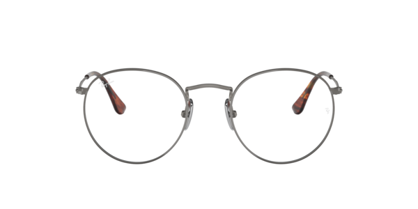 Ray-Ban RX8247V Round 1223 Men's Glasses Grey Size 50 - Blue Light Block Available