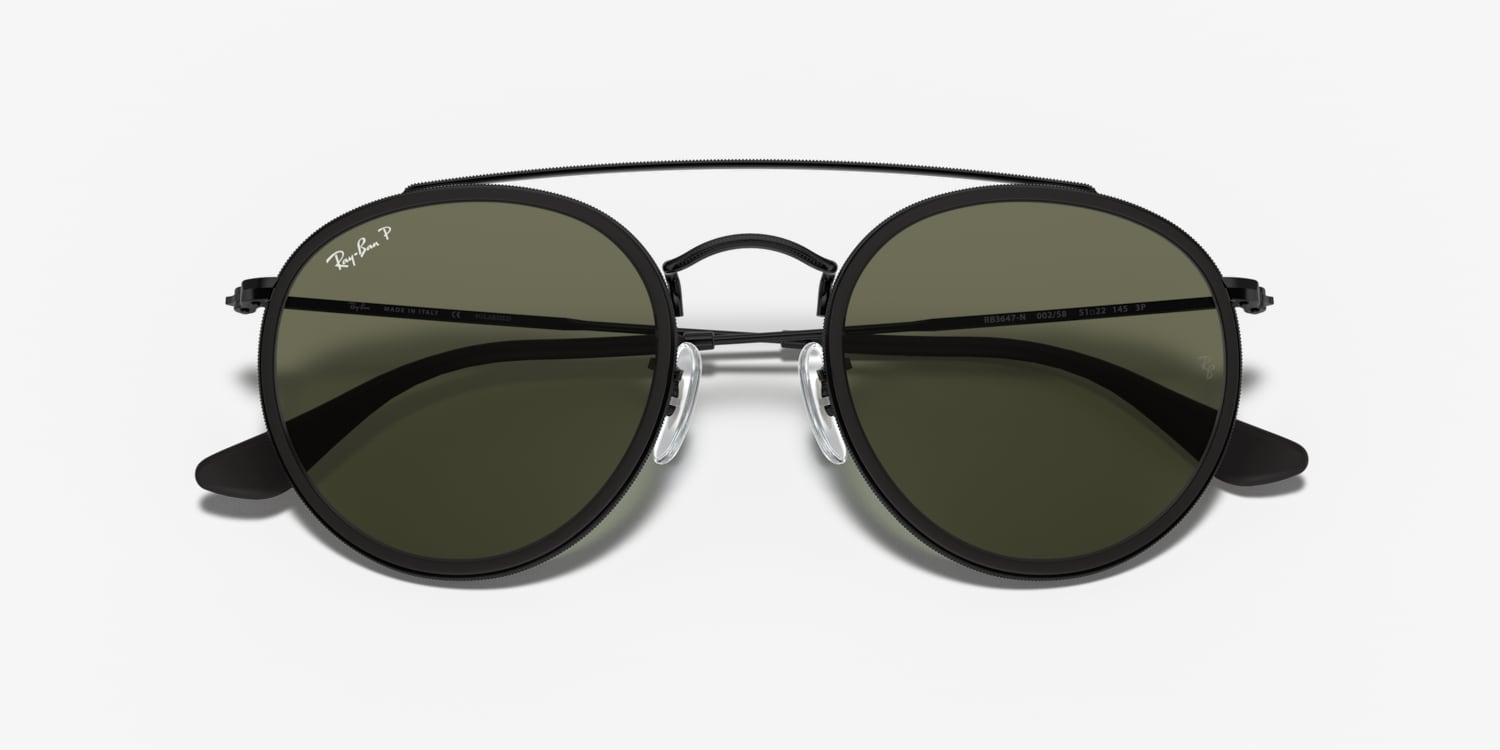 Ray-Ban RB3647N Round Double Bridge Sunglasses | LensCrafters