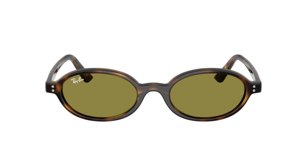 Ray-Ban Khal Bio-based Sunglasses Havana Frame Green Lenses 51-20