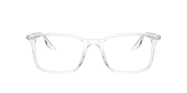 Ray-Ban Rb5421 Optics Eyeglasses Transparent Frame Clear Lenses Polarized 53-19