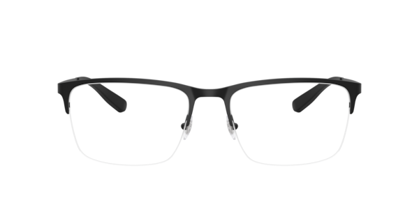 B by Brooks Brothers Men's Rectangle Eyeglasses, BB1126 - Black