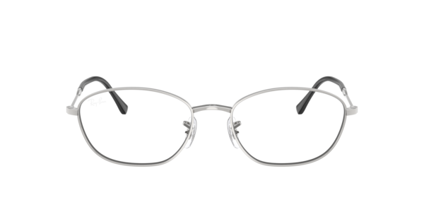 Ray-Ban Rb3749v Optics Eyeglasses Silver Frame Clear Lenses Polarized 55-18