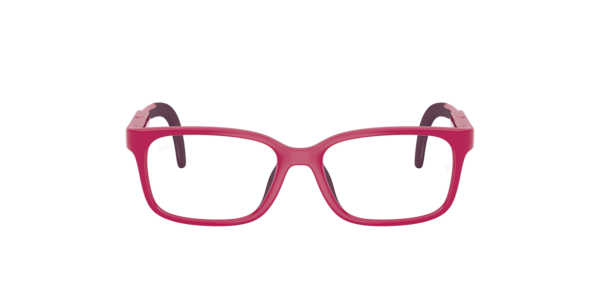 Ray-Ban Rba1980 Optics Kids Bio-based Eyeglasses Purple & Violet Frame Clear Lenses Polarized 45-14