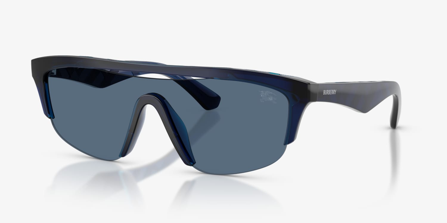Burberry B4106 Black Blue Plastic Sunglasses Burberry Blue Plastic Sunglasses for Men for sale | eBay main image 3